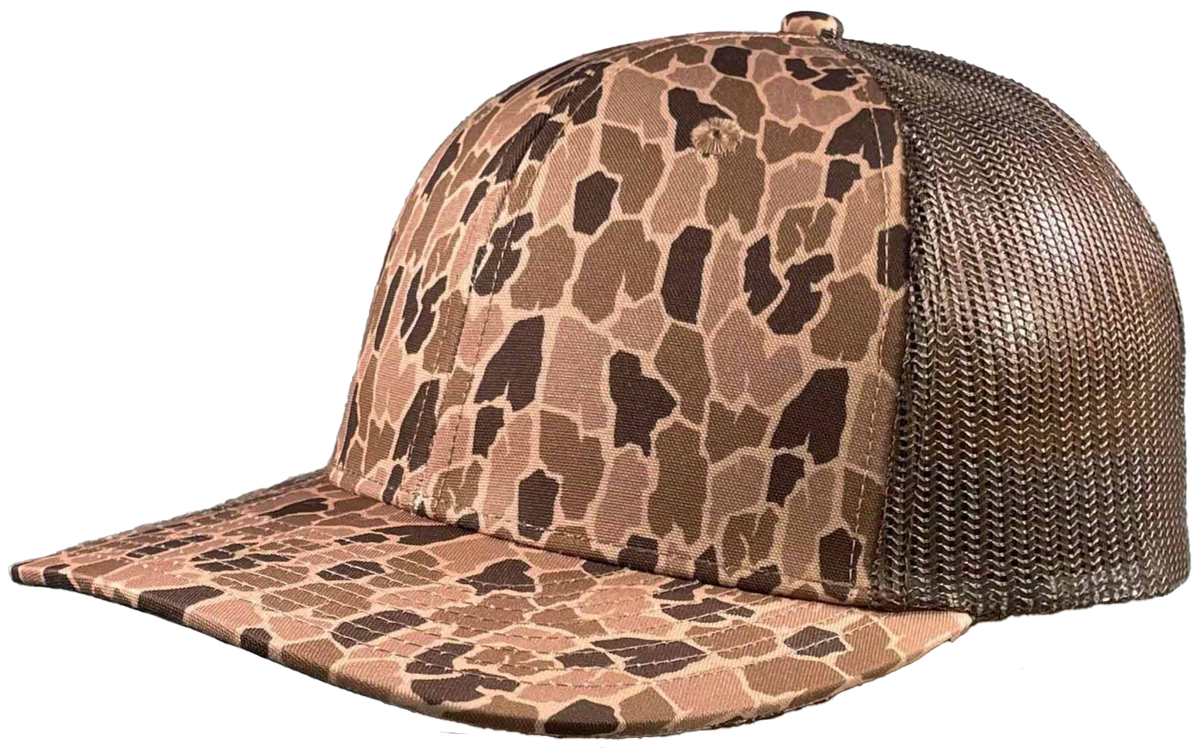 Zapped Headwear Warrior Trucker Hat - Tree Bark camo- Brown