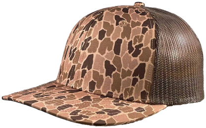 Zapped Headwear Warrior Trucker Hat - Tree Bark camo- Brown