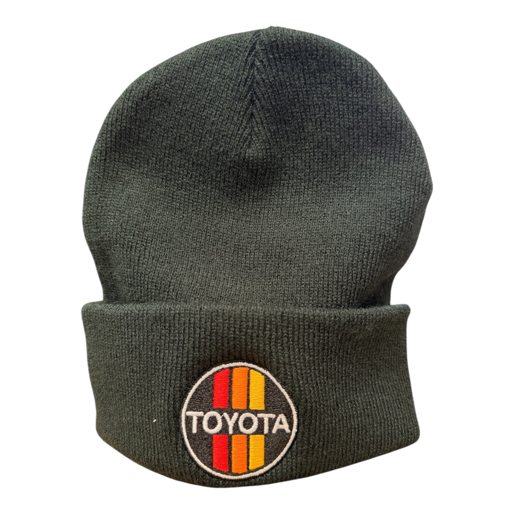 Vintage Toyota "Tri - Color" Patch Beanie | Classic Black - Shop Battle Born Clothing