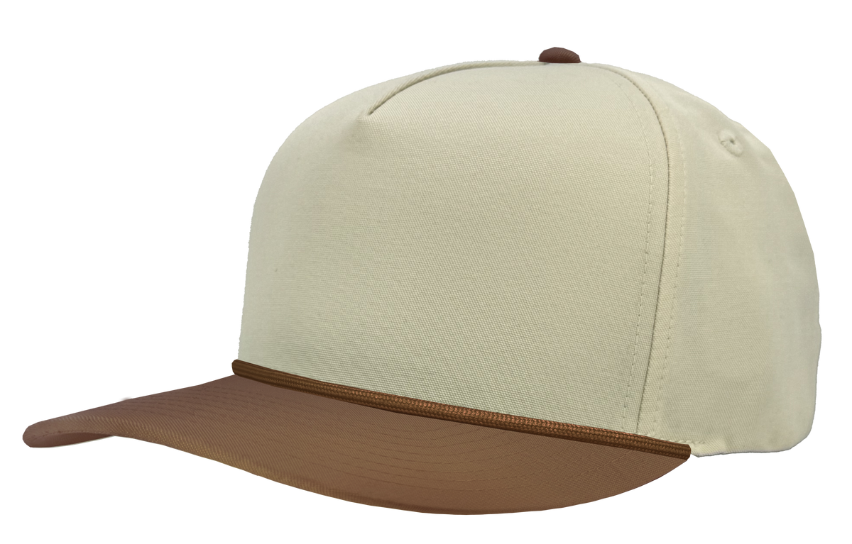 Zapped Headwear Patriot R+ Rope Hat - Beige/Brown-brown rope