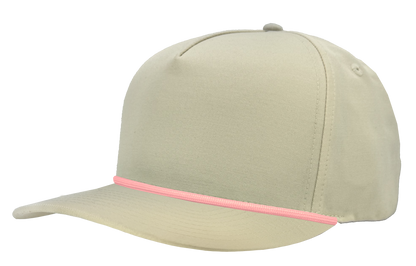 Zapped Headwear Patriot R+ Rope Hat - Beige-Pink rope
