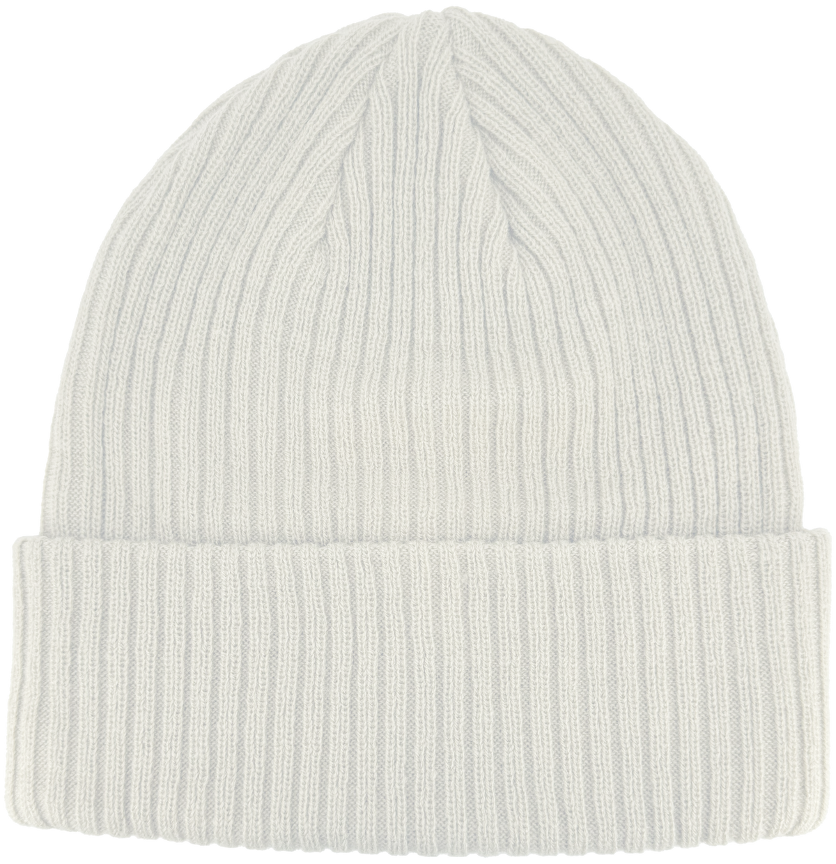 Zapped Headwear Knitted Cuff Beanie - White