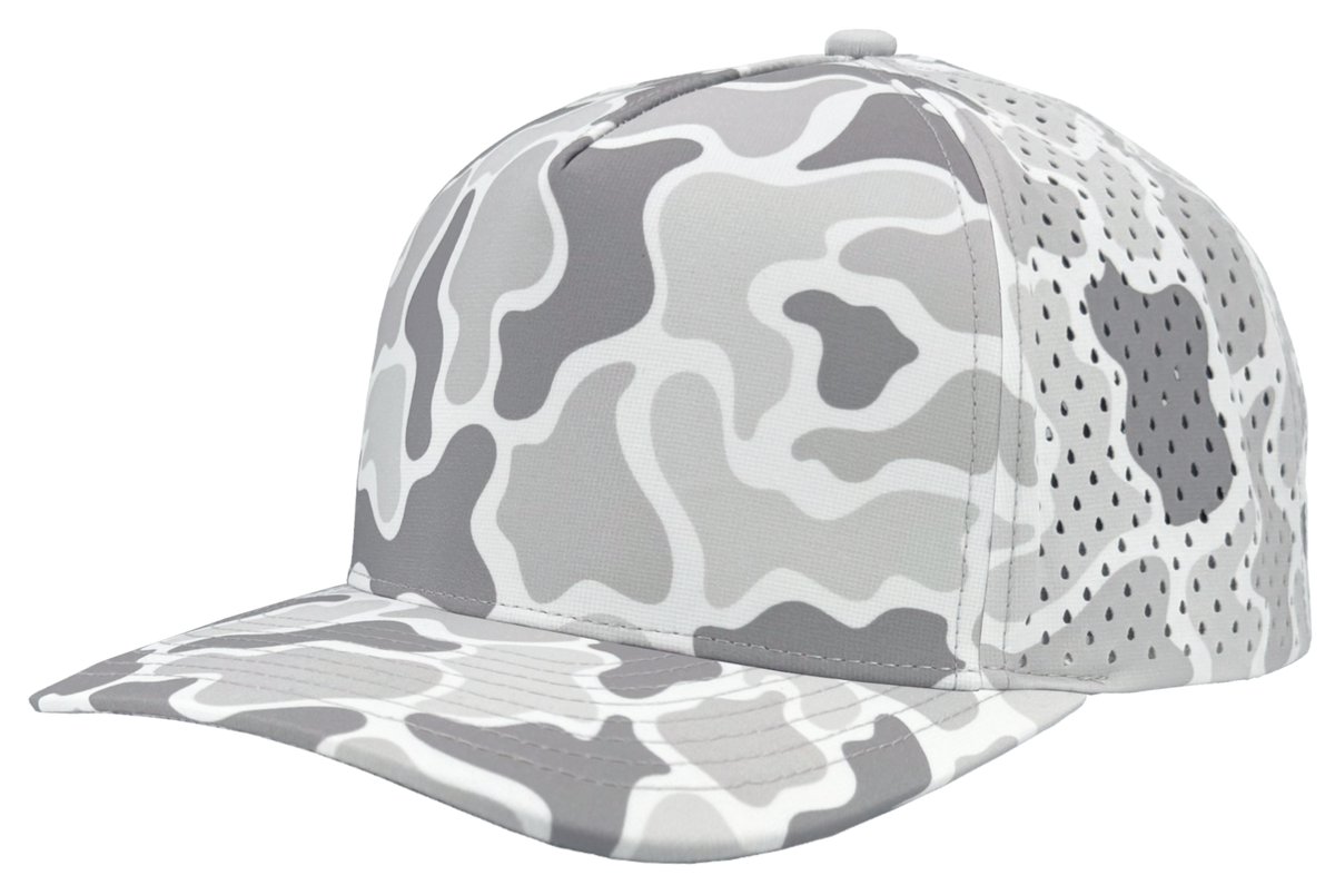 Zapped Headwear Blackhawk 5-Panel Hat - Old school snow camo