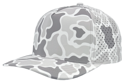 Zapped Headwear Blackhawk 5-Panel Hat - Old school snow camo