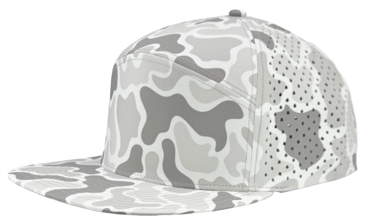 Zapped Headwear Osprey 7-Panel Hat - Old school snow camo