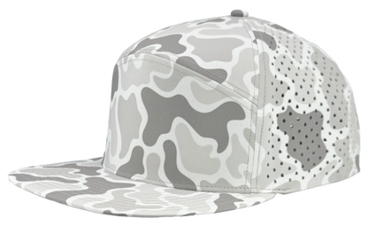 Zapped Headwear Osprey 7-Panel Hat - Old school snow camo