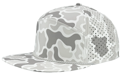 Zapped Headwear Osprey R+ Rope Hat - Old school snow camo - grey chainlink rope