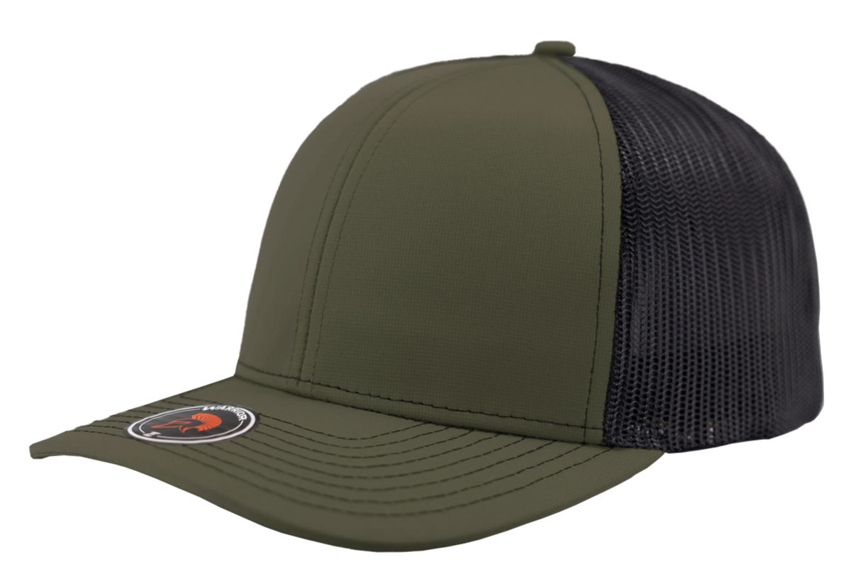 Zapped Headwear Warrior Trucker Hat - Loden-Black