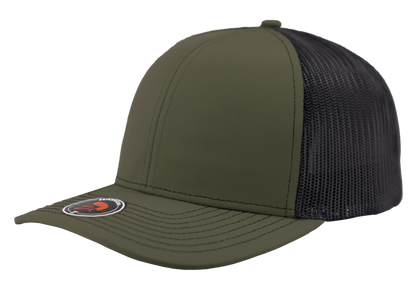 Zapped Headwear Warrior Trucker Hat - Loden-Black