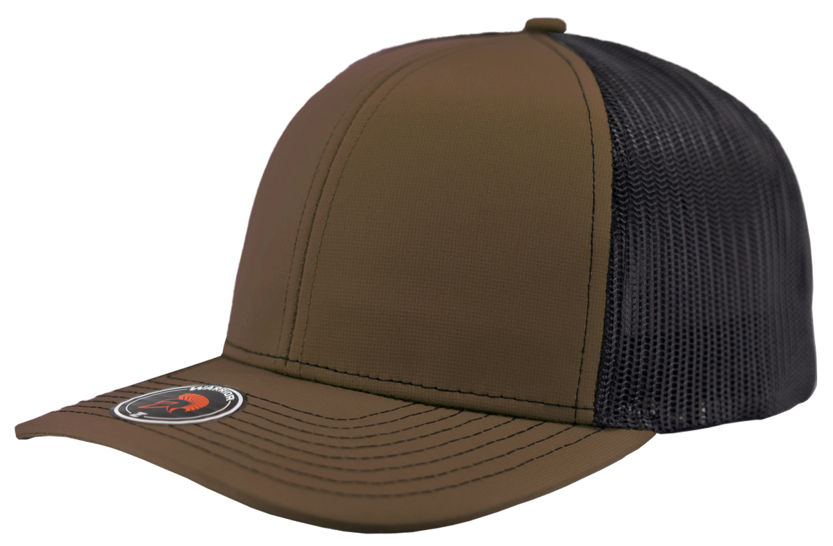 Zapped Headwear Warrior Trucker Hat - Brown-Black
