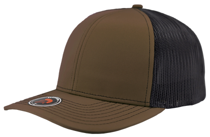 Zapped Headwear Warrior Trucker Hat - Brown-Black