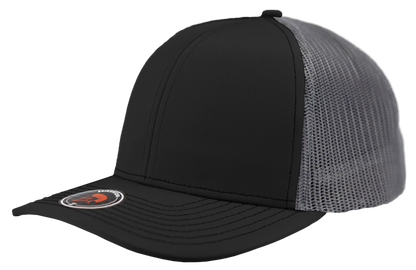 Zapped Headwear Warrior Trucker Hat - Black-Charcoal