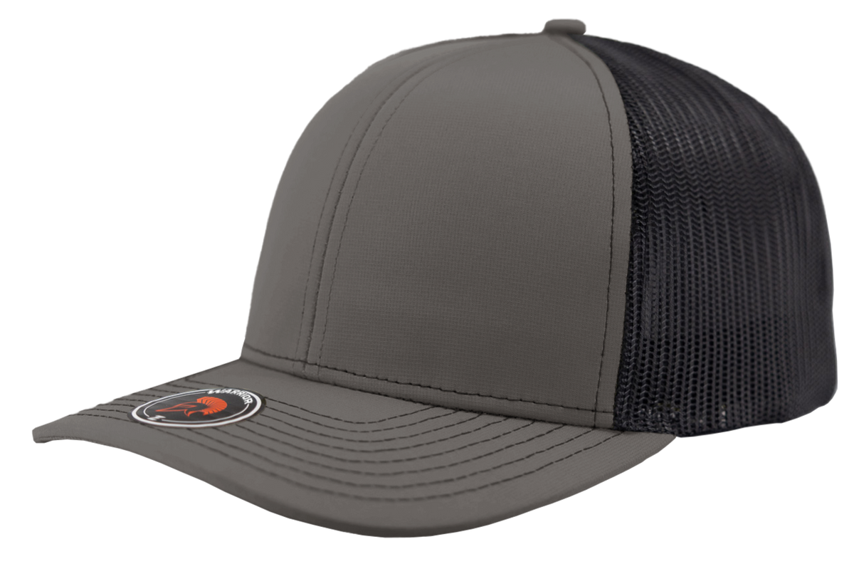 Zapped Headwear Warrior Trucker Hat - Light Charcoal-Black