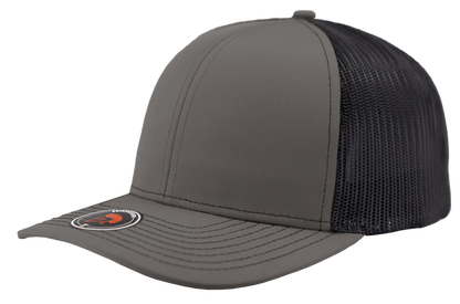 Zapped Headwear Warrior Trucker Hat - Light Charcoal-Black