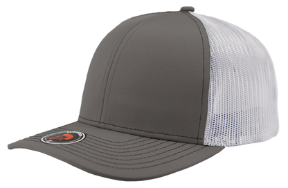 Zapped Headwear Warrior Trucker Hat - Light Charcoal-White