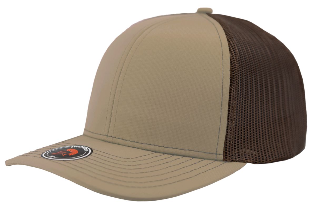 Zapped Headwear Warrior Trucker Hat - Khaki-Brown
