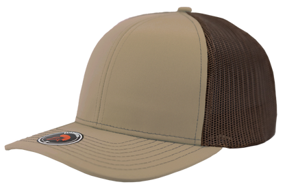 Zapped Headwear Warrior Trucker Hat - Khaki-Brown