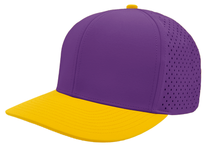Zapped Headwear Bomber 6-Panel Hat - Yellow-Purple
