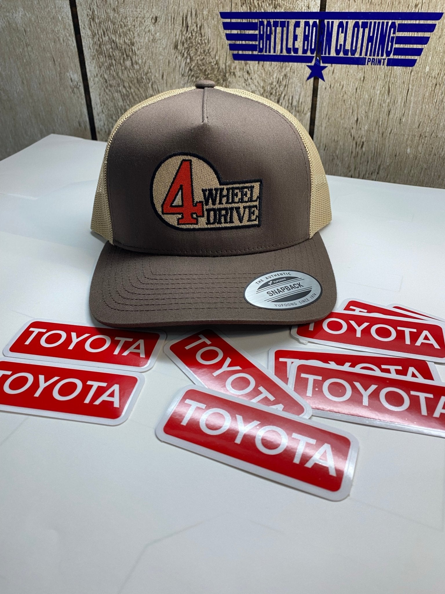 Red and White Toyota Stickers - Shop Battle Born Clothing
