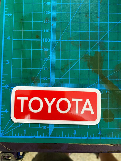 Red and White Toyota Stickers - Shop Battle Born Clothing