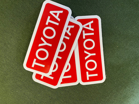 Red and White Toyota Stickers - Shop Battle Born Clothing