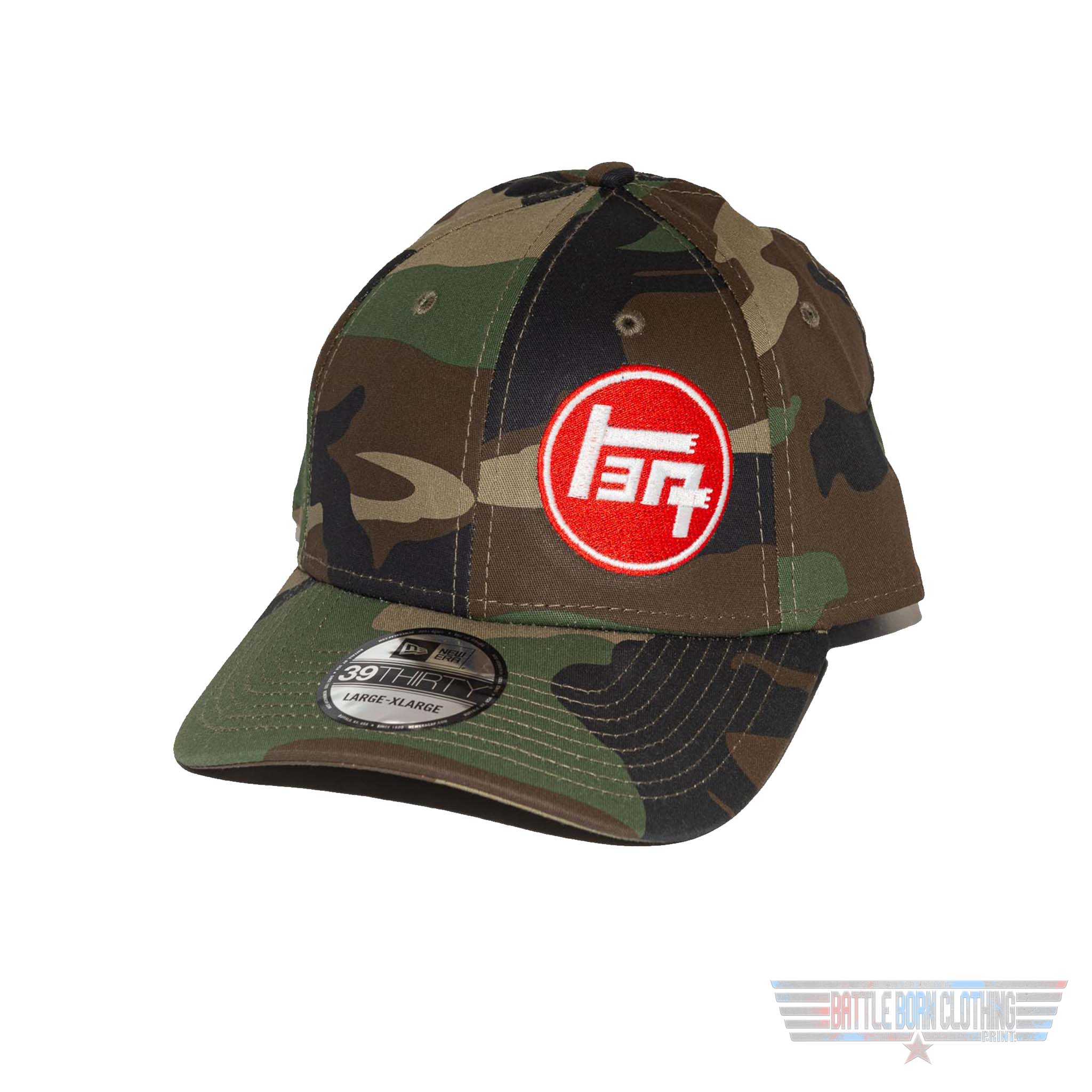 TEQ Logo Camo Hat Stretch Fit Toyota Katakana