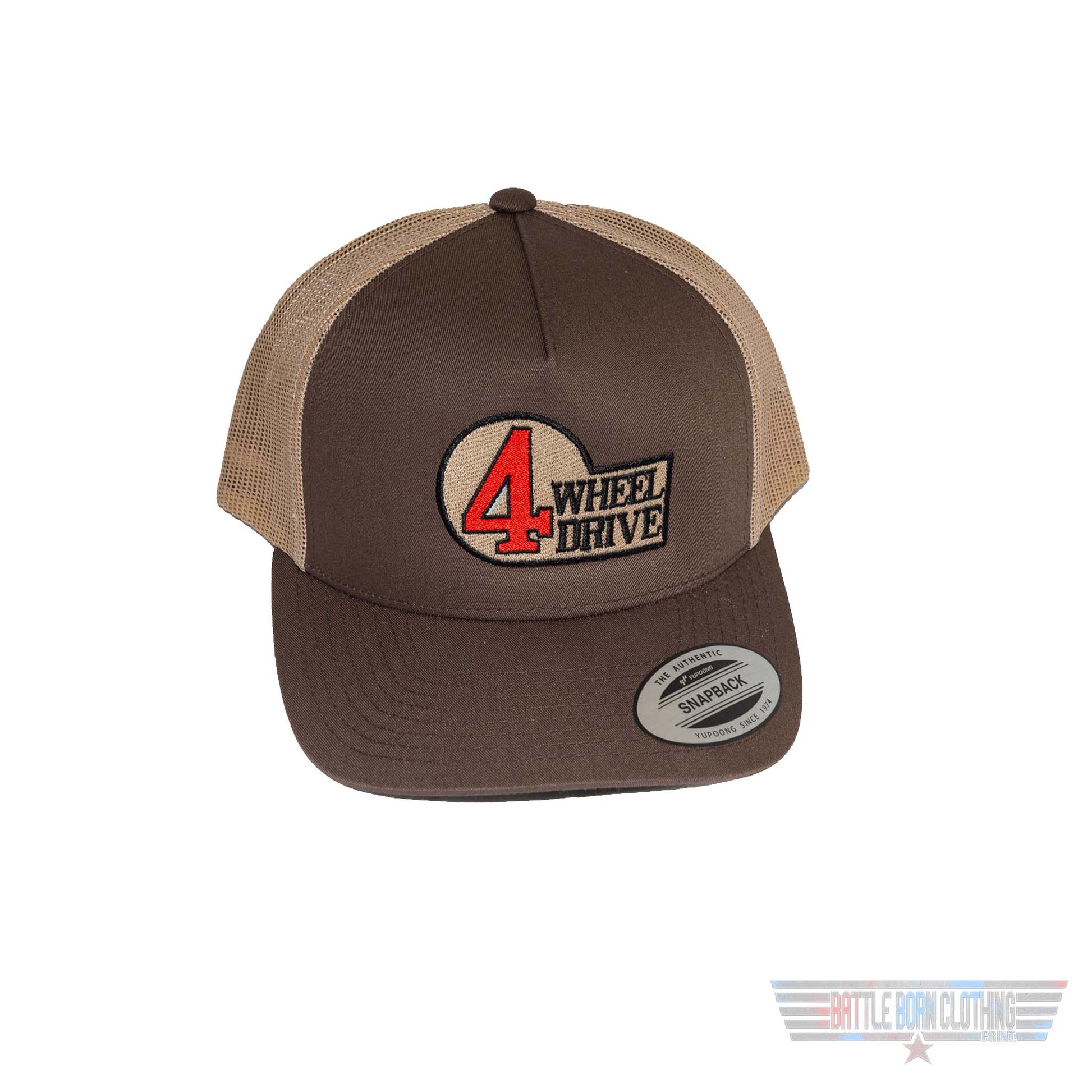 Toyota Land Cruiser 4 Wheel Drive Logo Trucker Hat coffee/tan Luxury meets casual feel  - Shop Battle Born Clothing