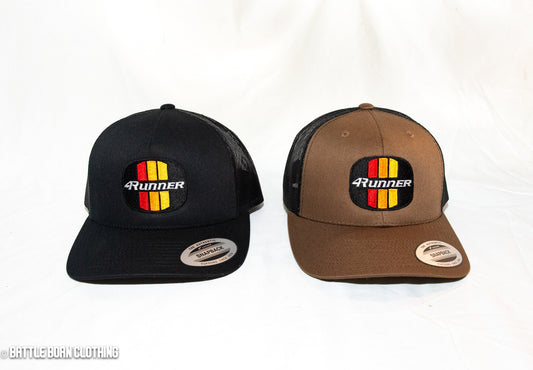Vintage 3 Bar Toyota 4Runner Trucker hat affordable reliable Toyota hat- Shop Battle Born Clothing